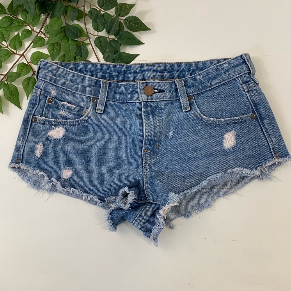 BDG Dolphin Low Rise Shorts Pulsar Denim Jean Blue